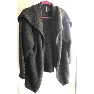 Margaret O'Leary Gray Cardigan Wool Silk S